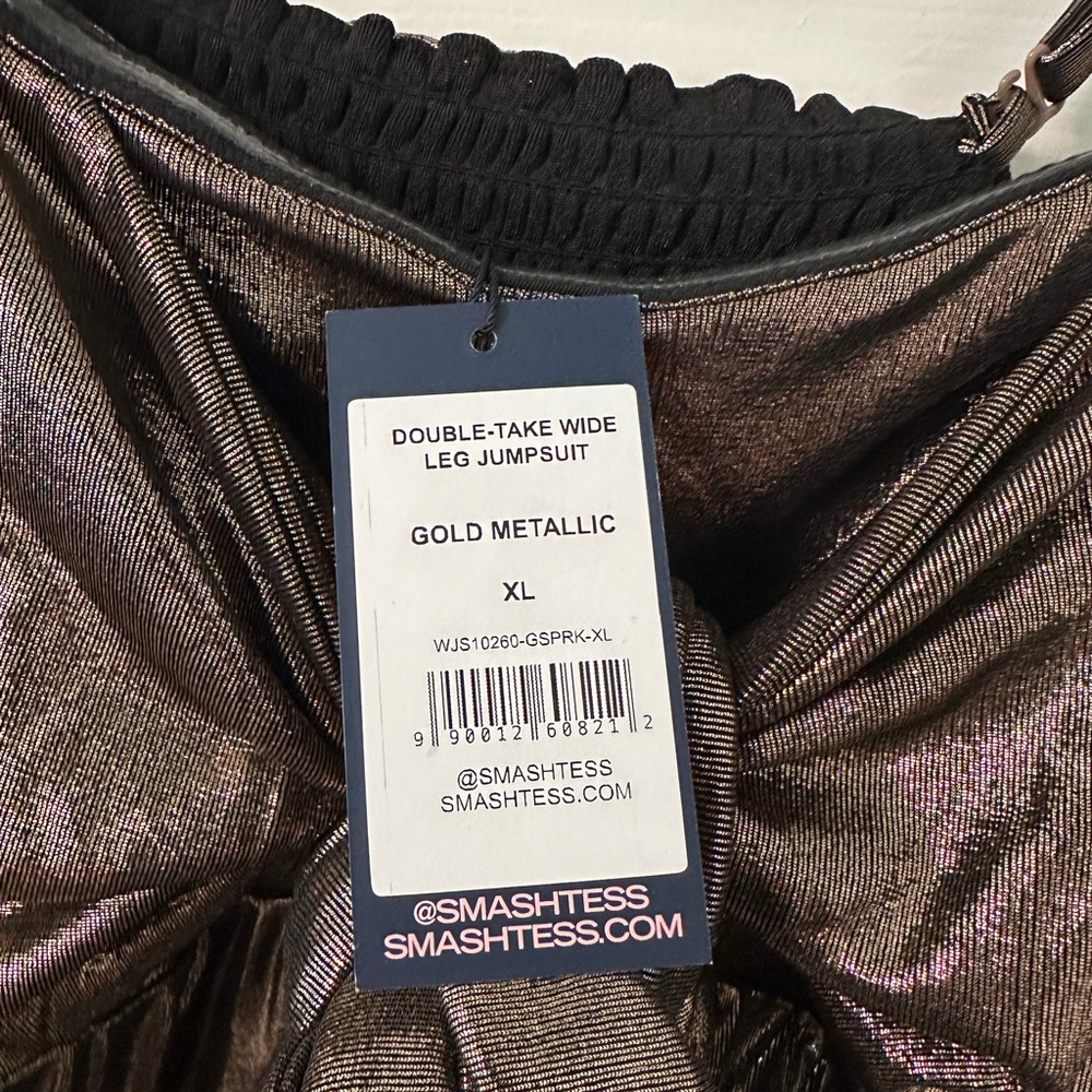 Shiny Metallic Maxi Romper - Picture 2 of 2